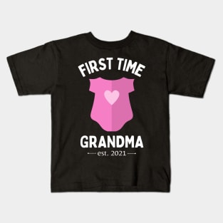 First time grandma - For a future or recent grandmother 2021 Kids T-Shirt